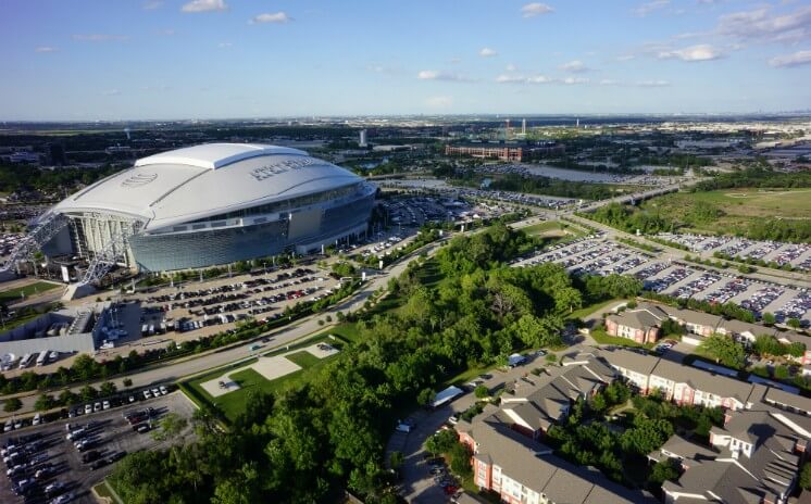 Picture of Arlington City and the AT&T stadium